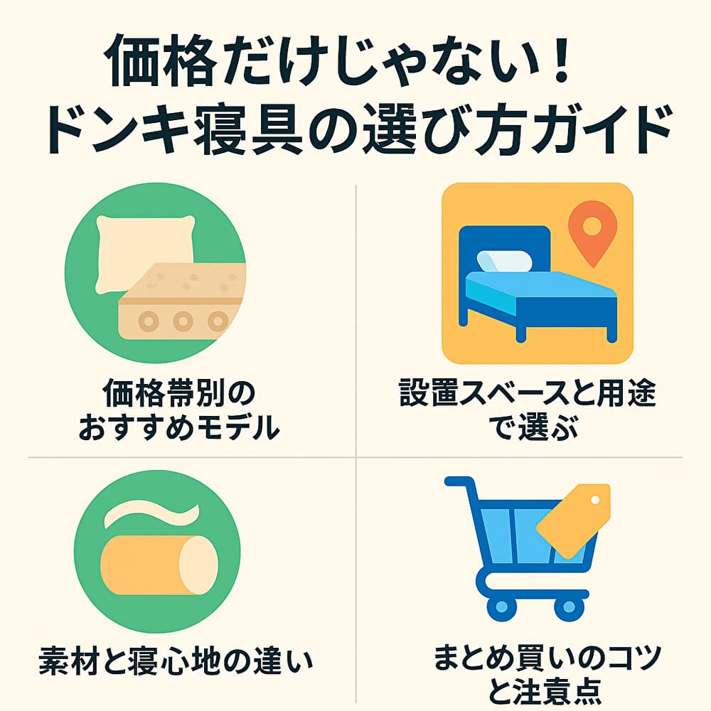 価格だけじゃない!ドンキ寝具の選び方ガイド