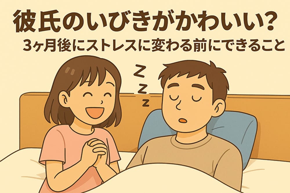 彼氏のいびきがかわいい？3ヶ月後にストレスに変わる前にできることのアイキャッチ画像
