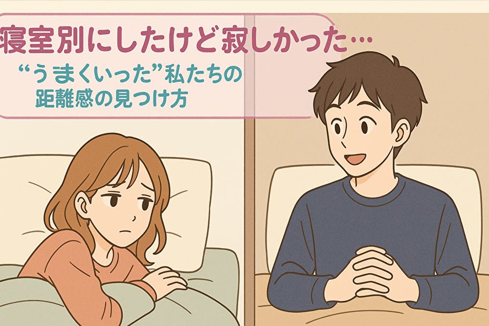 寝室別にしたけど寂しかった…それでも“うまくいった”私たちの距離感の見つけ方　アイキャッチ画像