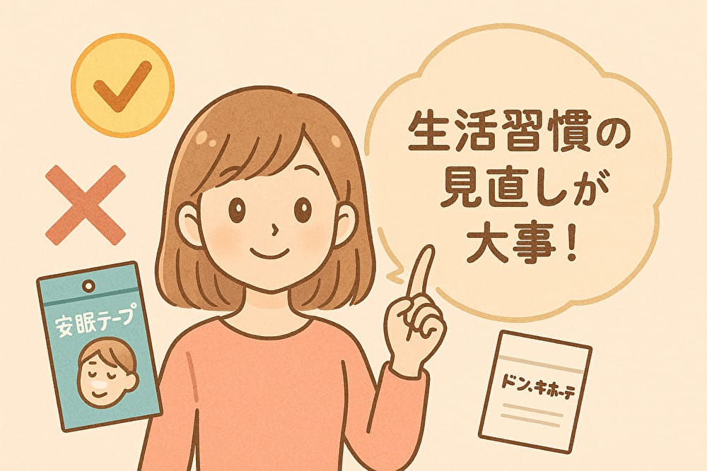 生活習慣の見直しが大事 わかる画像