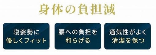 腰痛・体圧分散重視のコメント画像